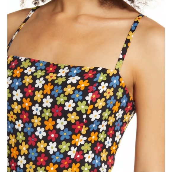 NEW! REFORMATION Afternoon Floral Print Sun Dress Size 10 - Picture 4 of 15